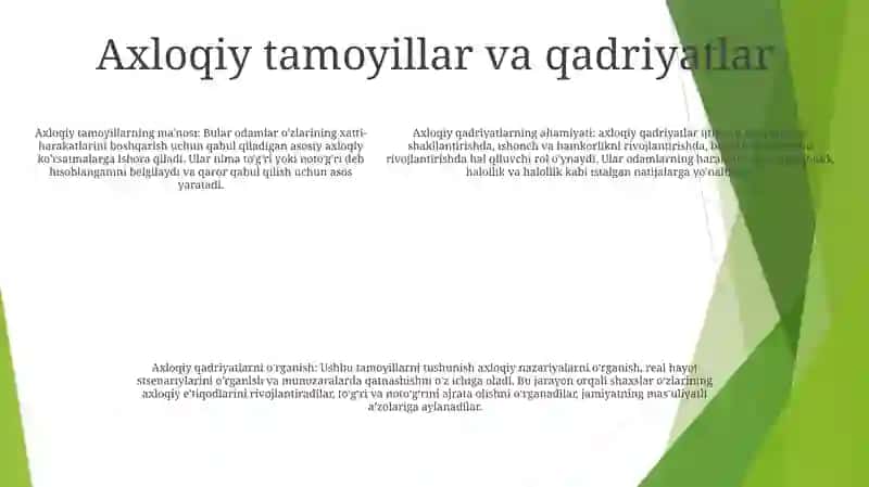 Etikaning Mohiyati Va Ahamiyatini O'Rganish 4