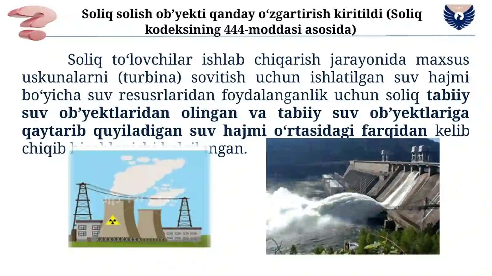 Suv resurslaridan foydalanganlik uchun soliq 4
