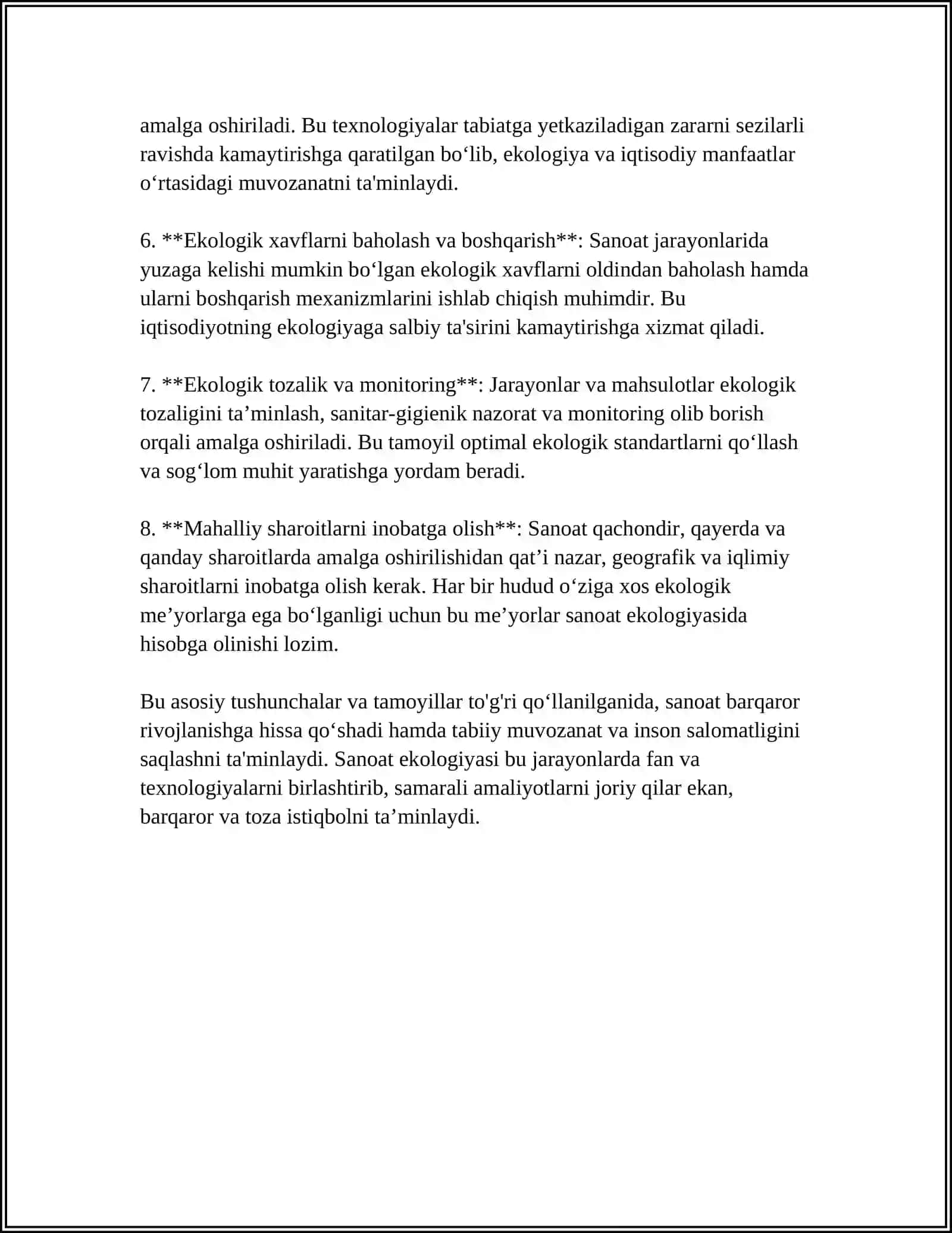 Sanoat Ekologiyasi 4