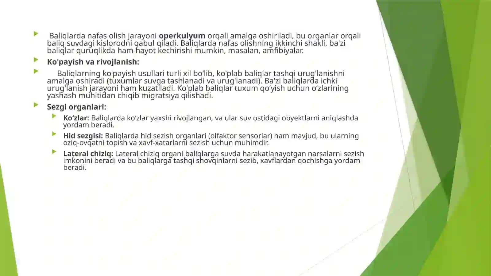 Baliqlar haqida tadqiqotlar 4