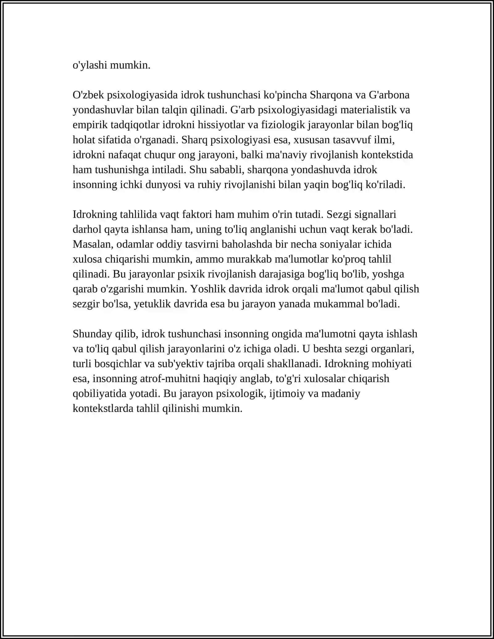 IDROK HAQIDA TUSHUNCHA VA XUSUSYATLARI 4