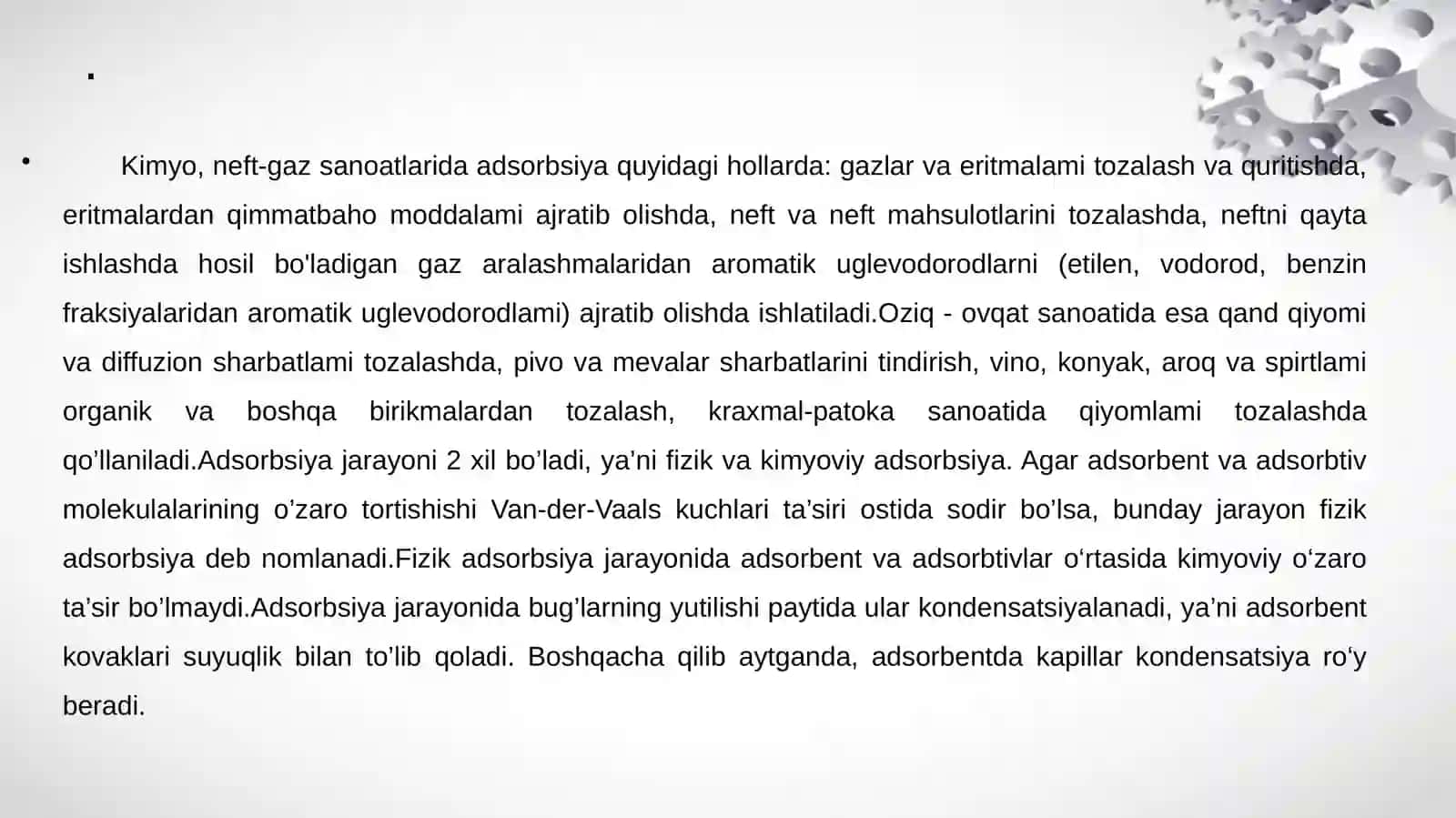 Adsorbsiya. Umumiy tushunchalar 4