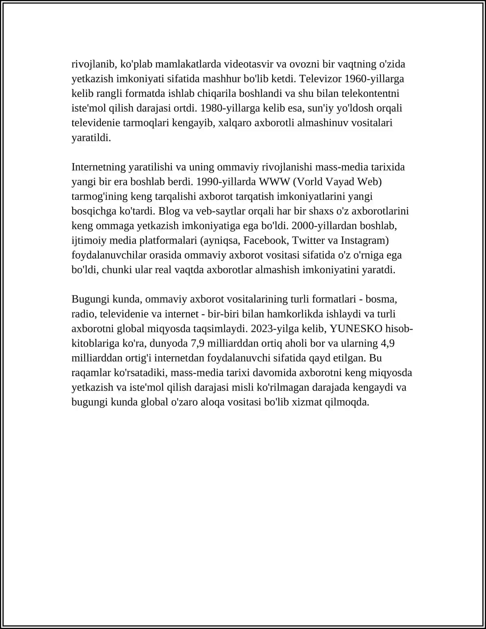 MASS MEDIA 4