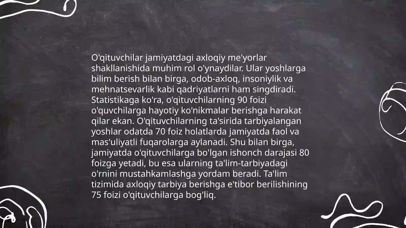 O'qituvchining jamiyatda tutgan o'rni 4