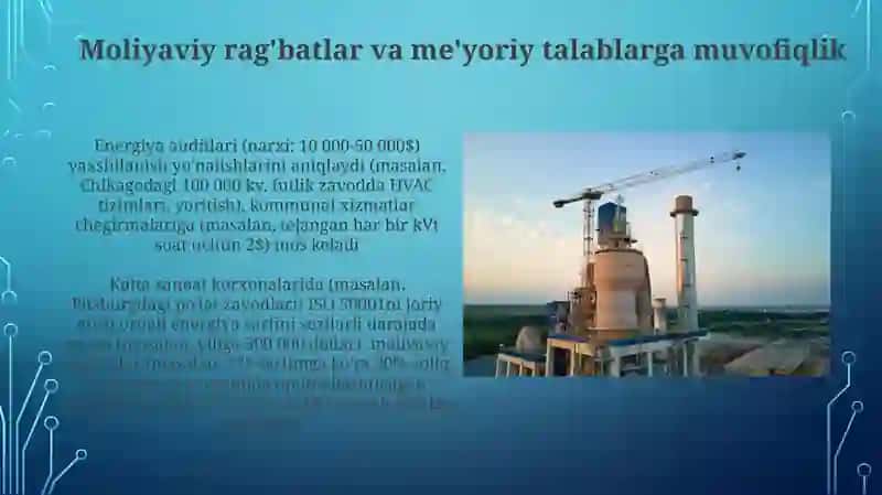 Yirik sanoat korhonalarida elektr ta'minoti boshqarish muhimdir 4