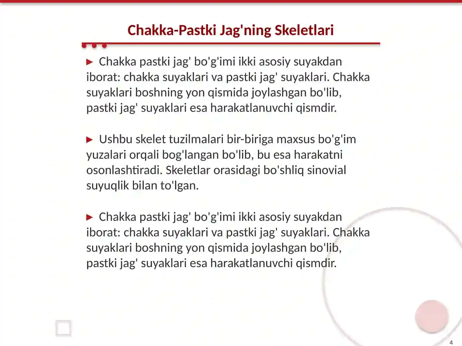 Chakka pastki jag' bo'g'imi anatomiyasi 4