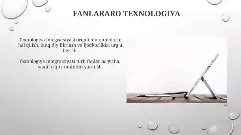 Texnologiya darslariga integratsion yondashuv 4