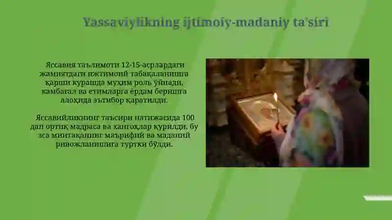 Ahmad Yassaviy va yassaviya taraqqiyoti 4