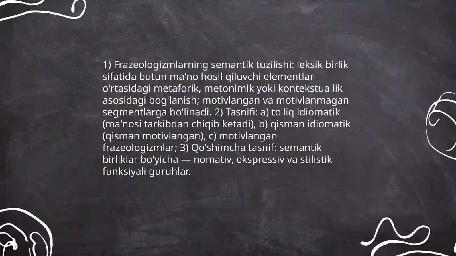 O'zbek frazeologik birliklari 4