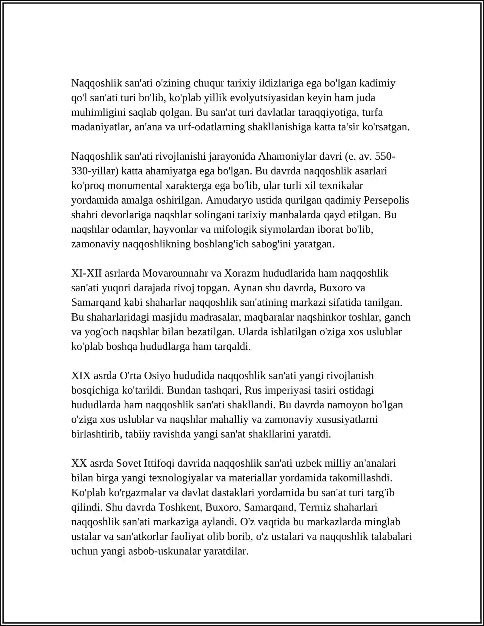 AMALIY SAN’AT VA UNING TURLARI 4