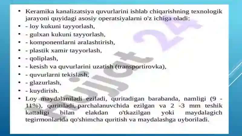 keramik quvurlarni ishlab chiqarish texnologiyasi 4