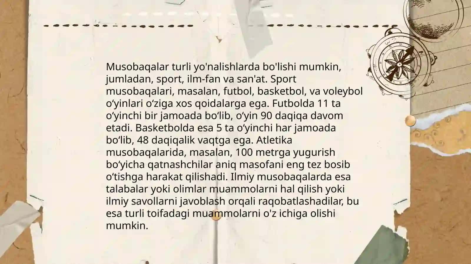 Musobaqa qoidalari va hakamliklar funksiyalari 4