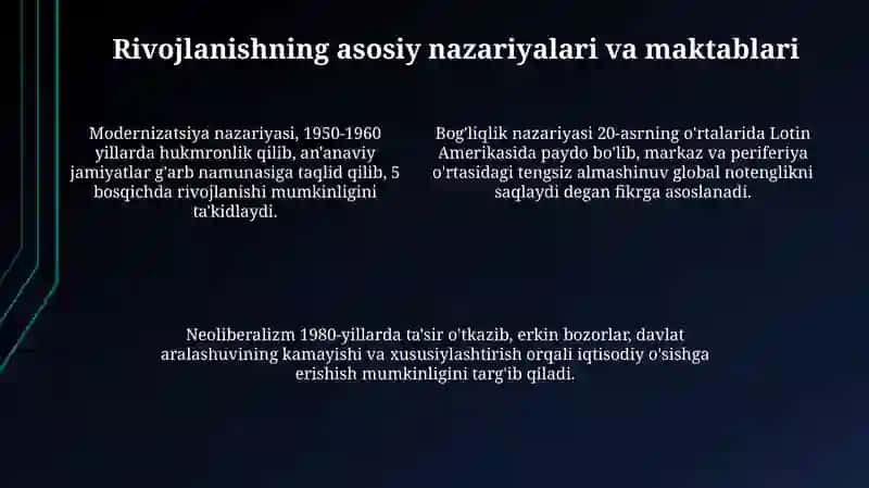 Rivojlanish falsafasi 4