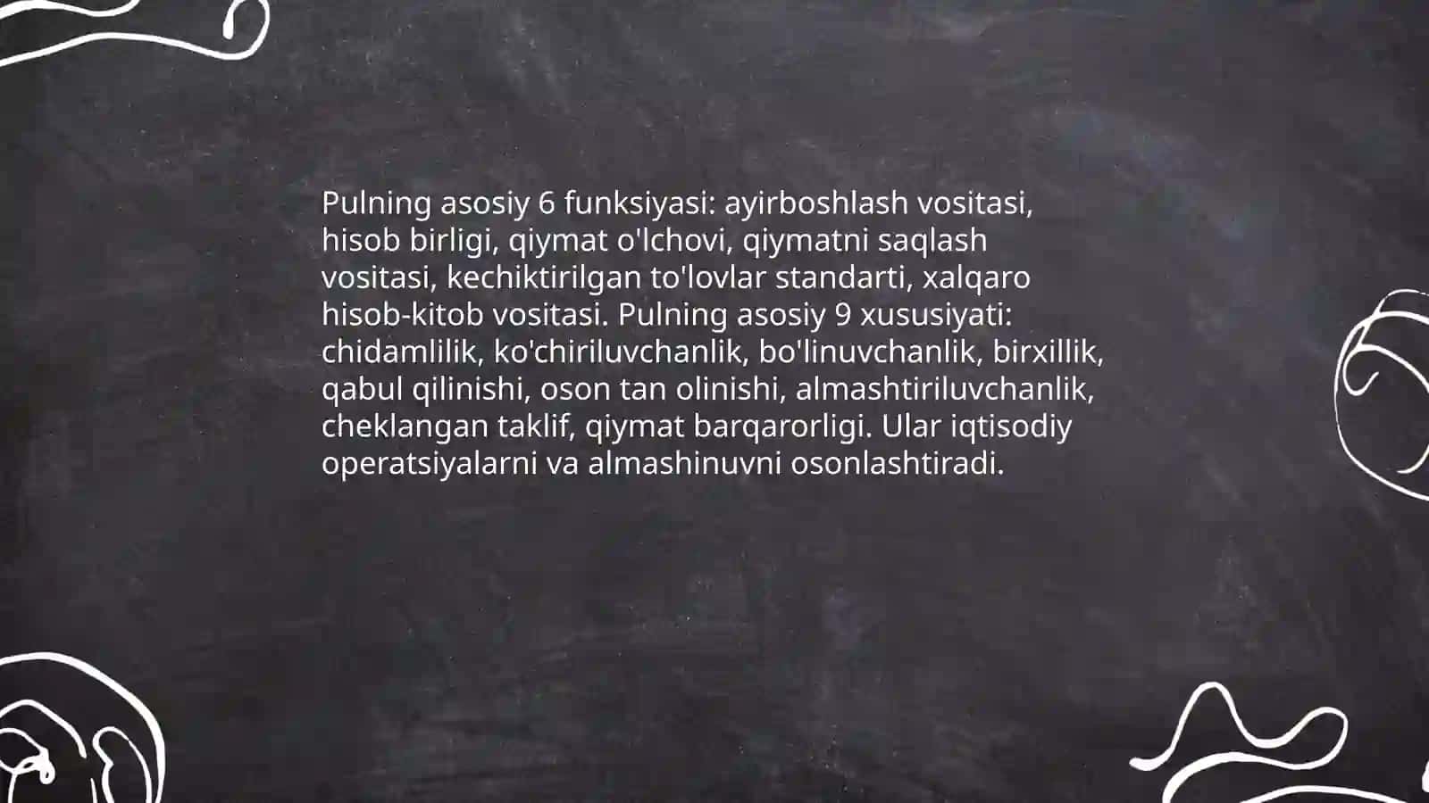 Pul nazariyasi 4