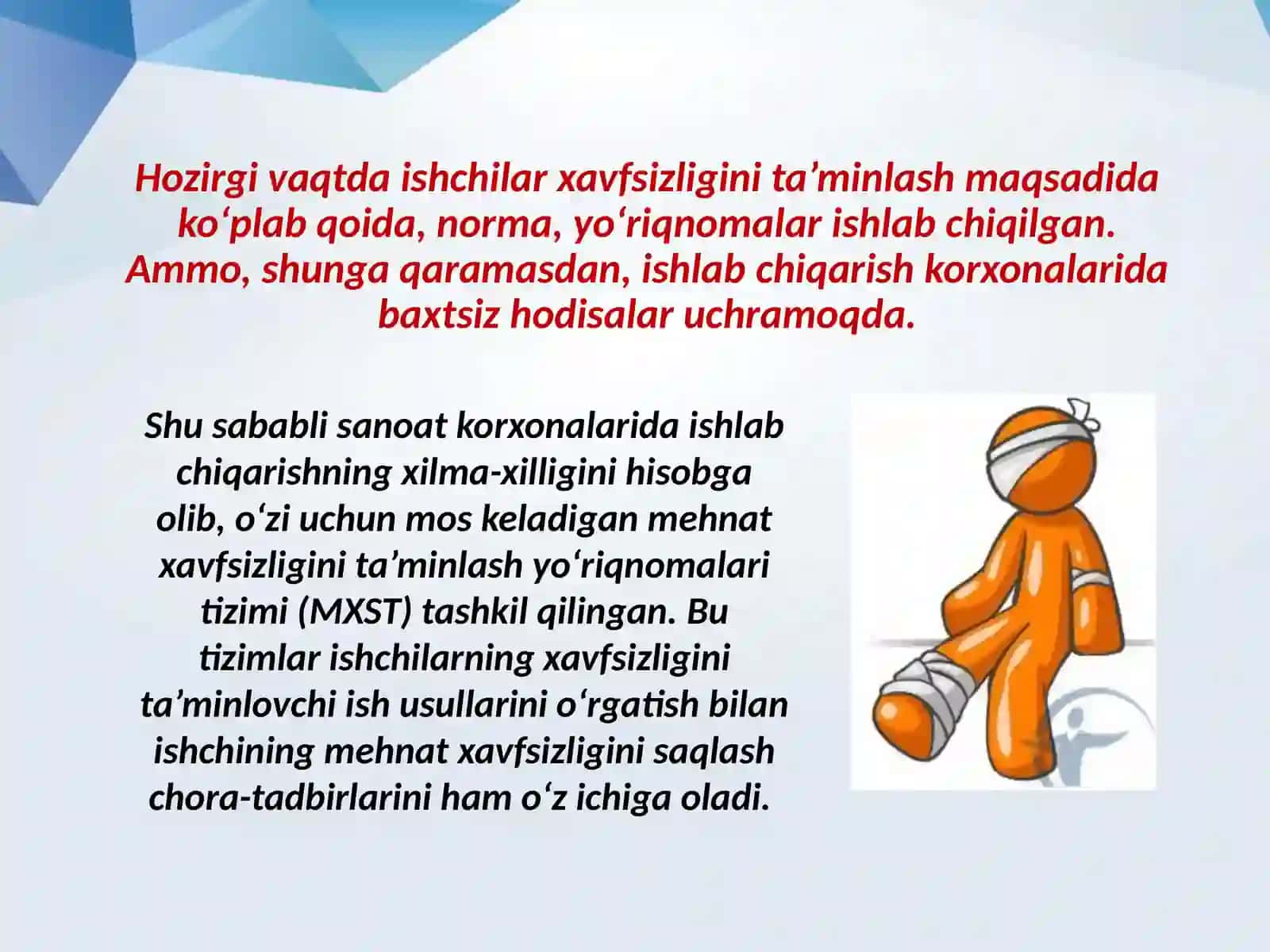 Baxtsizhodisalar va kasb kasalliklari mazmuni 4