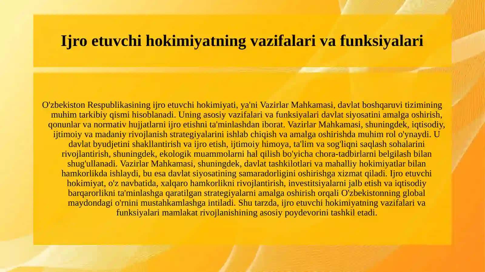 O'zbekiston Respublikasi vazirlar mahkamasi 4
