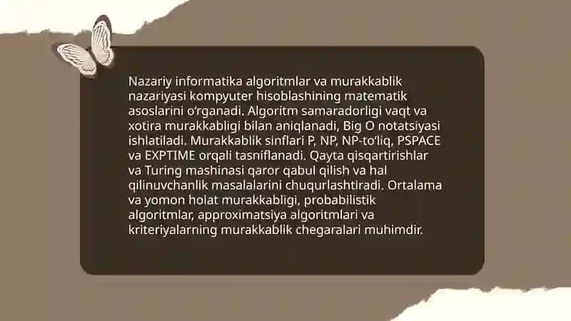 Informatika fanining asosiy rivojlanish tendentsiyalari 4