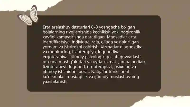 Ilk yoshdagi bolalarning reabilitatsiya 4