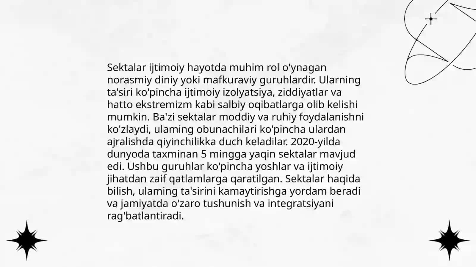 Yangi diniy ta'limotlar va sektalar 4