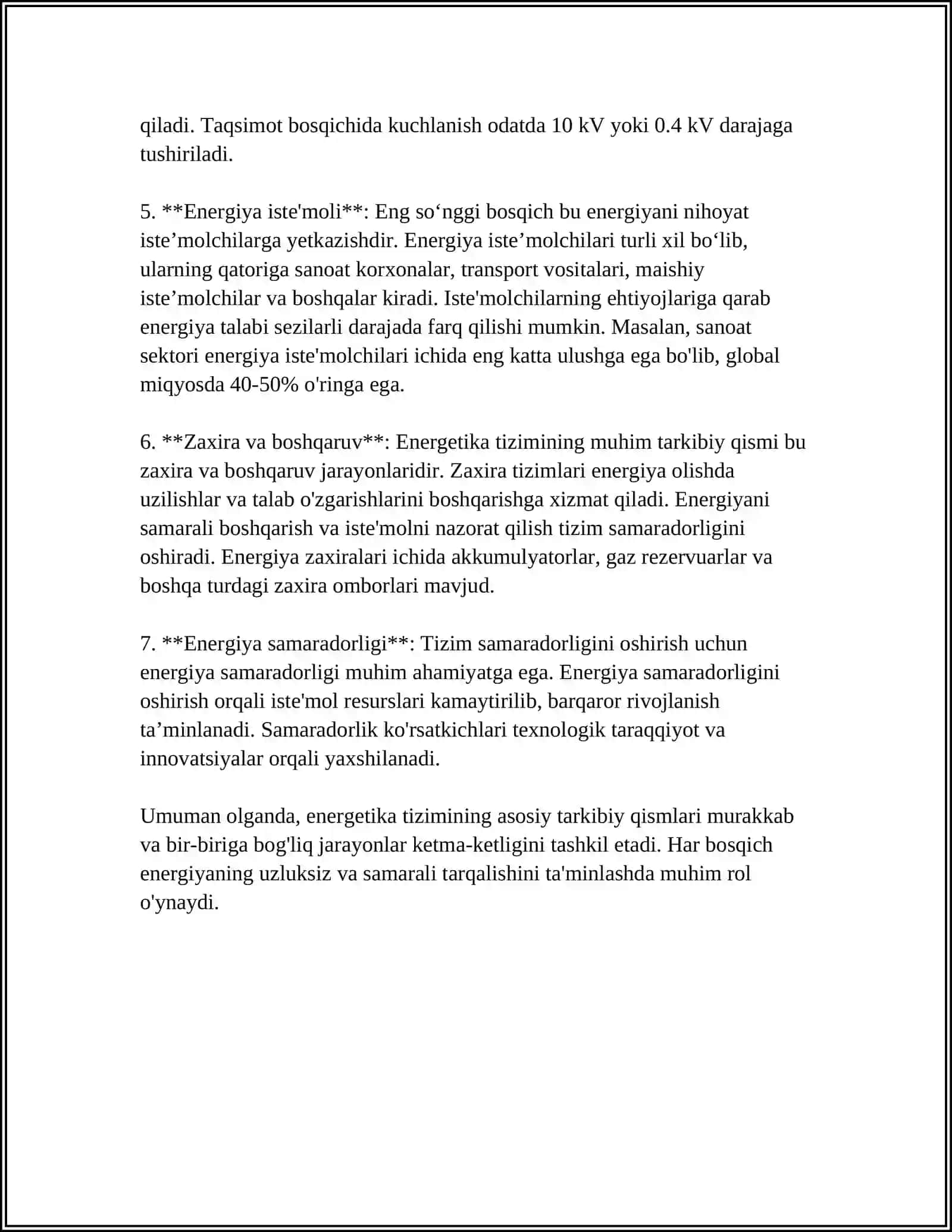 ENERGETIKA TIZIMI VA UNING AFZALLIKLARI 4
