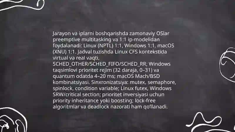 Zamonaviy operatsion tizmlarning qiyosiy tahlili 4