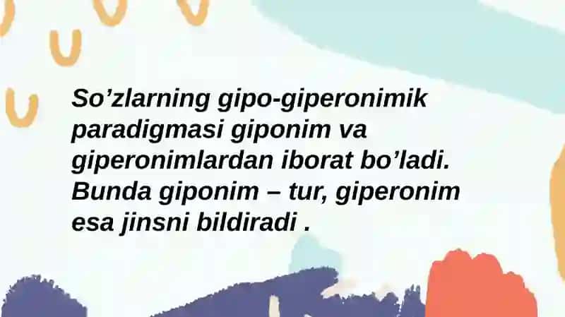 Giponimiya, Graduonimiya, Partonimiya 4