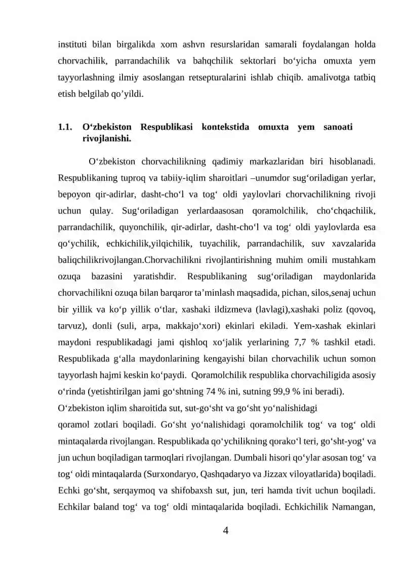 Omuxta Yem Ishlab Chiqarish Texnologiyalari 4