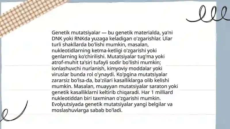 Irsiyat va irsiy kasaliklar 4