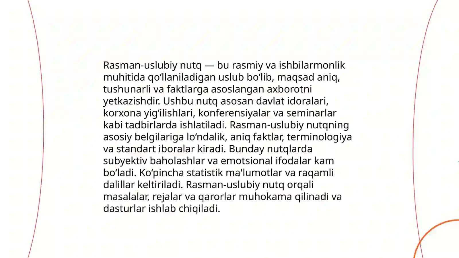 Nutqning uslubiy shakllari 4