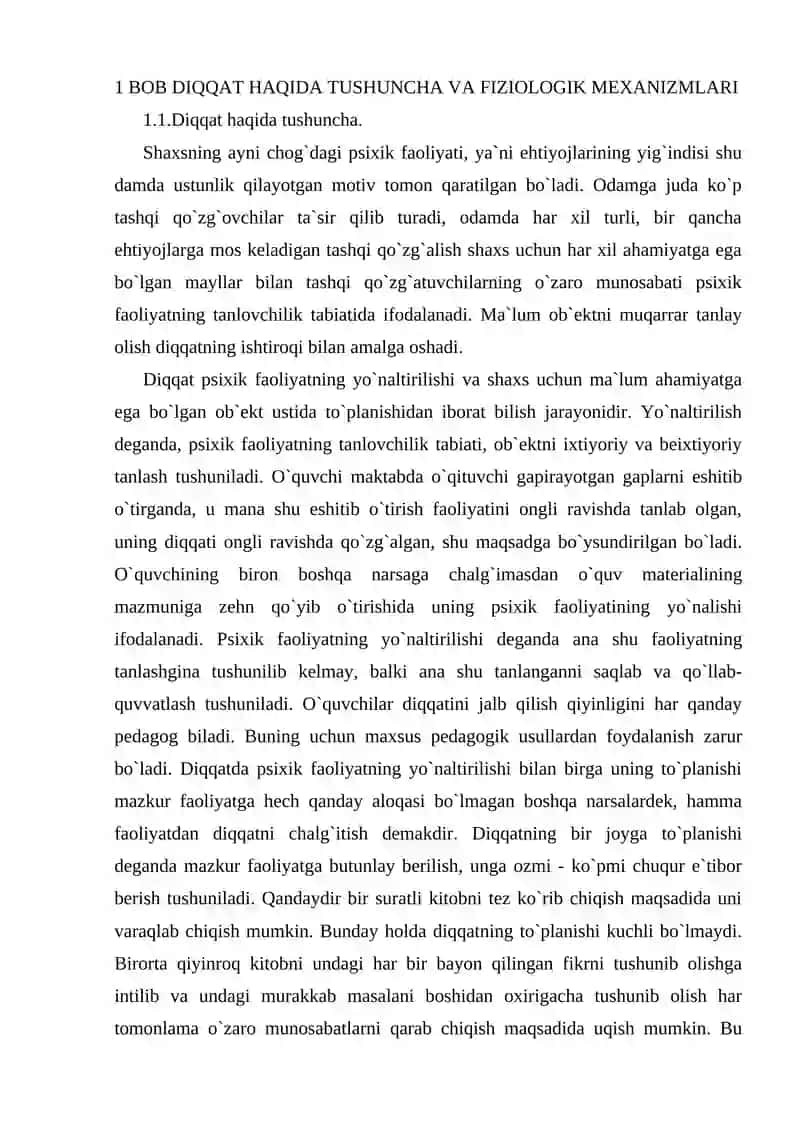 Diqqatning Hususiyatlari 4