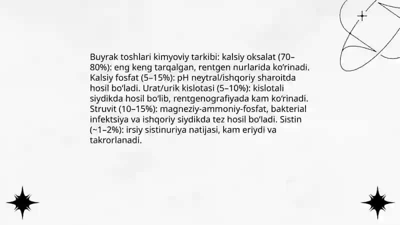 Buyrakda tosh hosil boʻlish sabablari va mexanizmlar 4