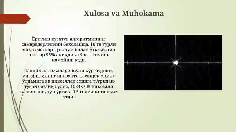 Yorug'likni Kuzatish Algoritmi 4