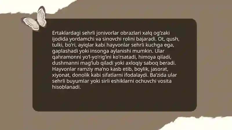 Xalq ogʻzaki ijodidagi anʼanaviy obrazlar 4