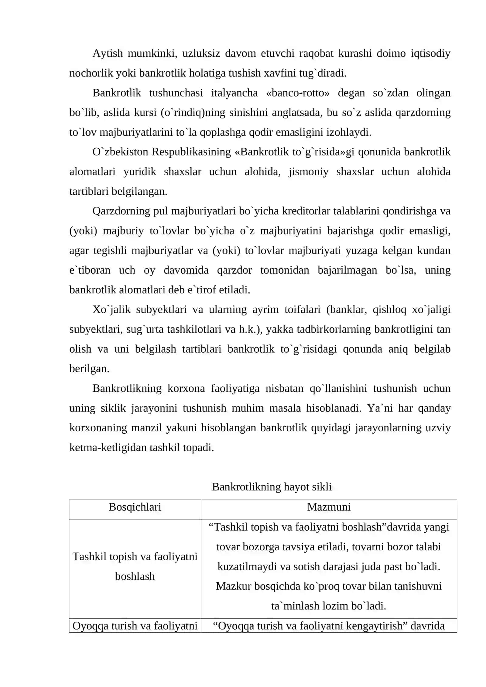 Korxonalar iqtisodiy nochorligi tahlili 4