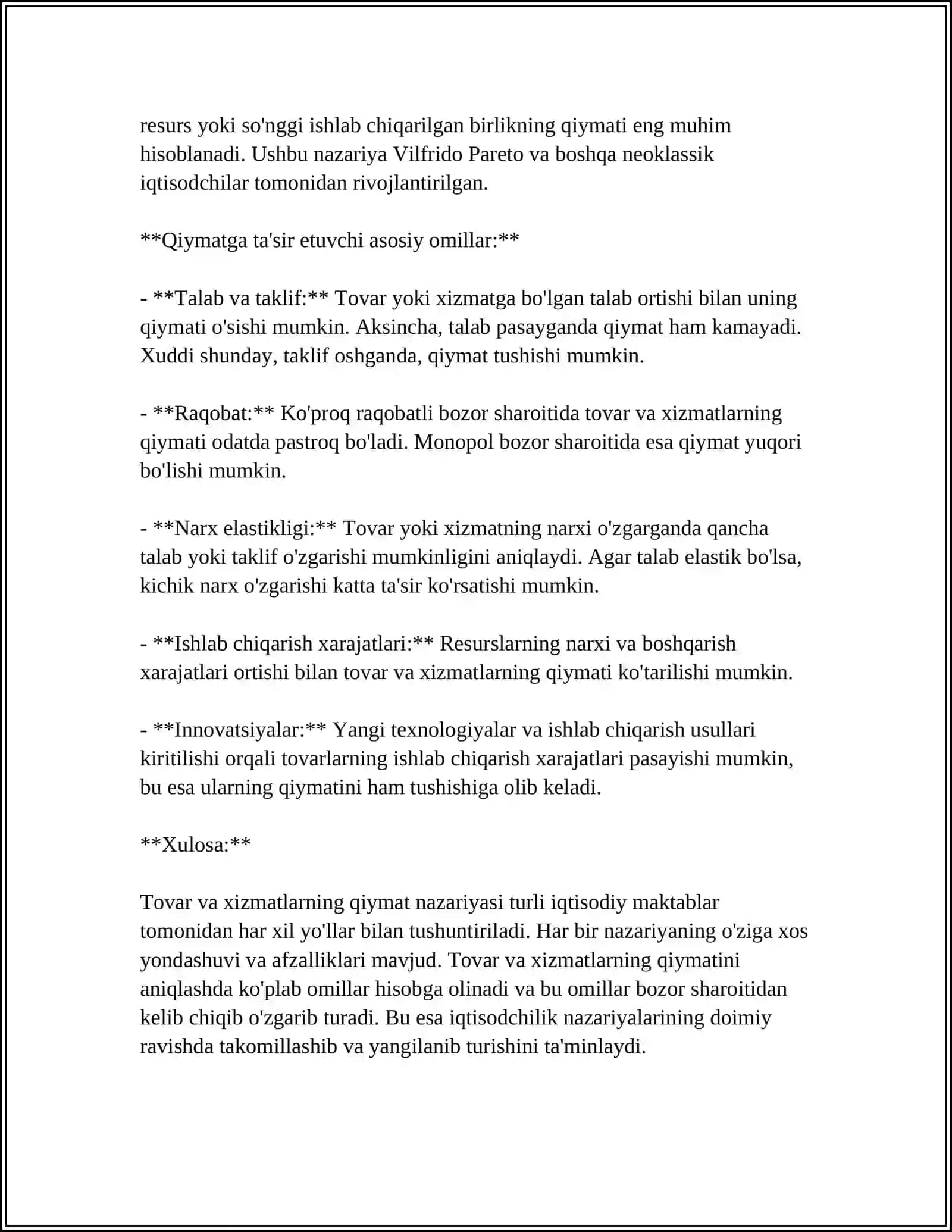 TOVAR VA XIZMATLARNING NAFLILIGI 4