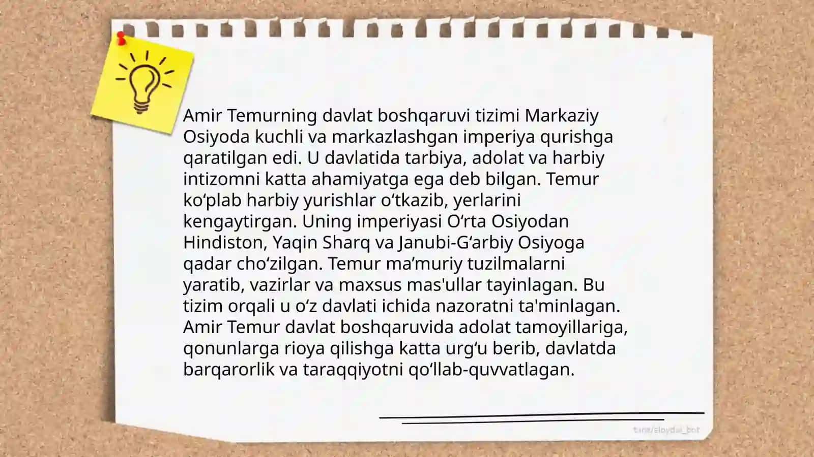 Amir Temur saltanatining boshqaruv shakillari 4