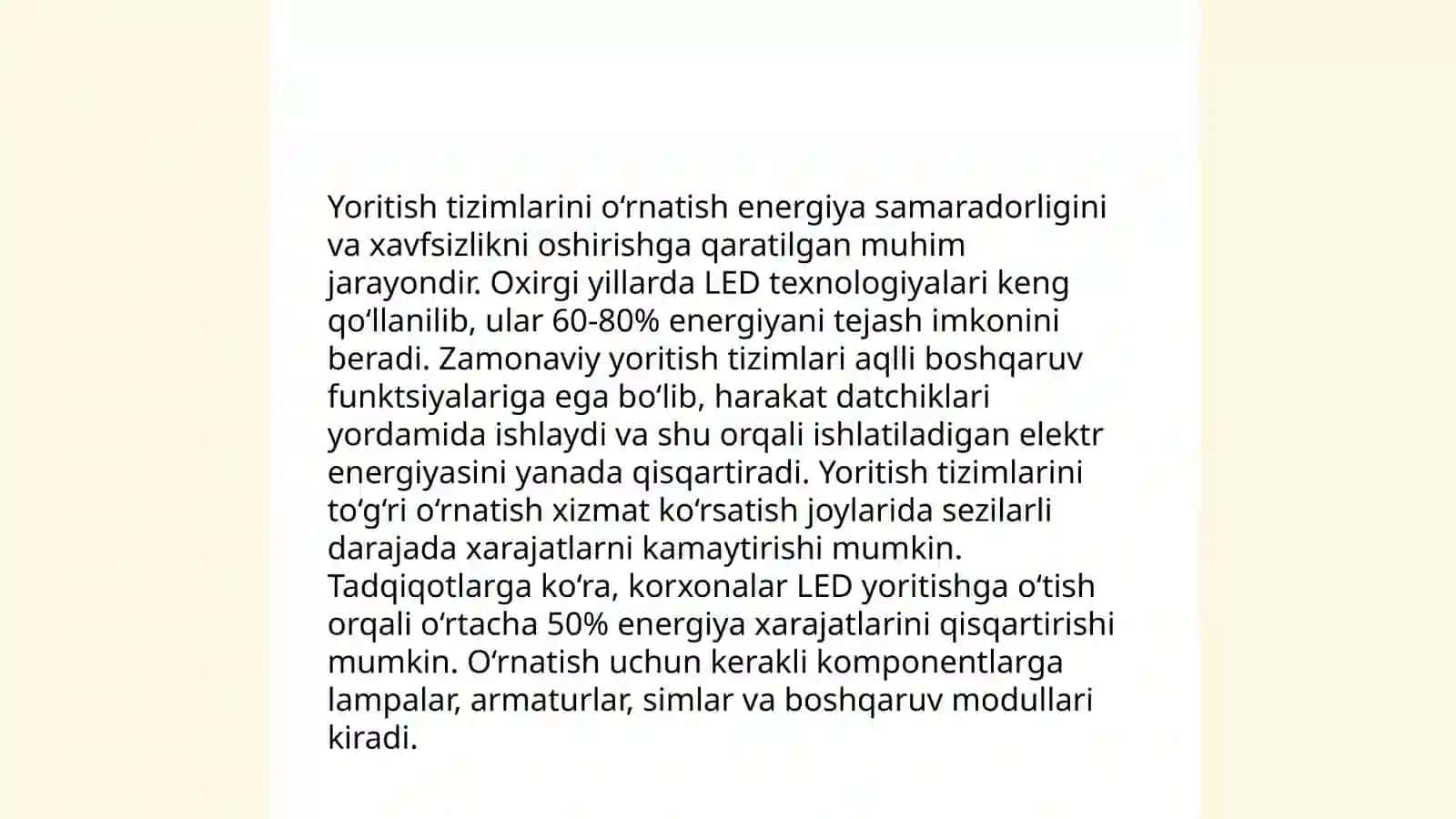 Elektr quvvat ta'minoti tizimlarini montaj qilish 4