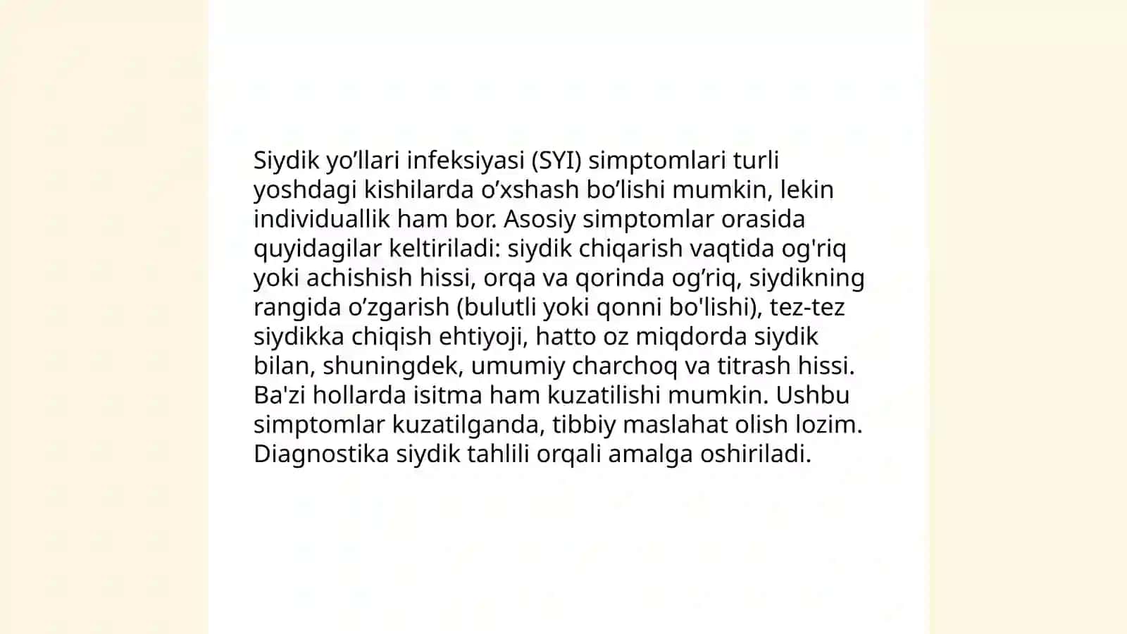 Siydik yo’llari infeksiyasi 4
