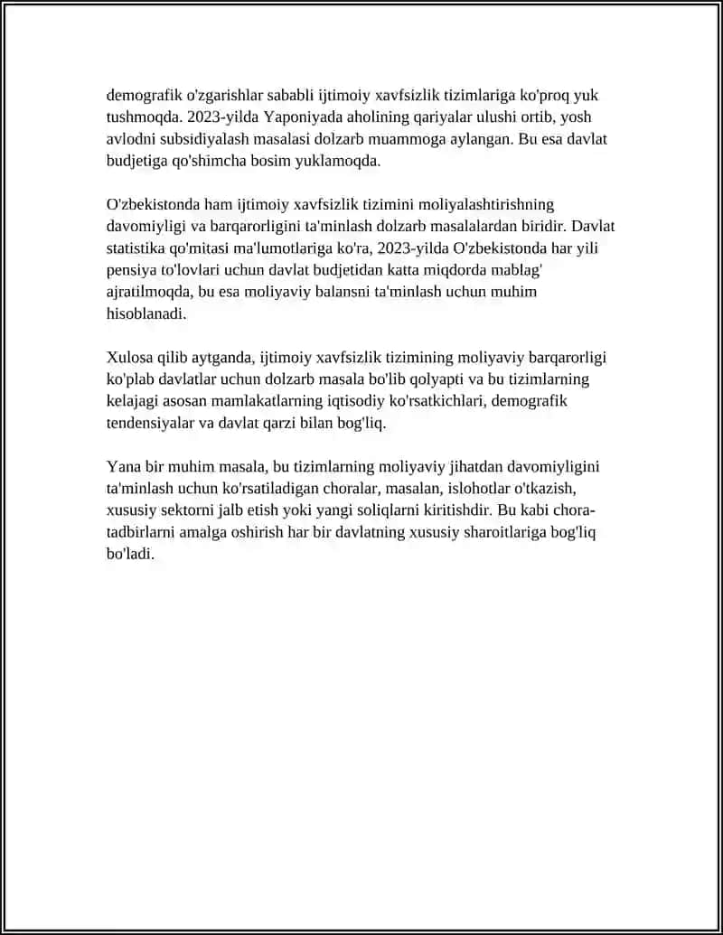 IJTIMOIY XAVFSIZLIK VA QARZLAR 4