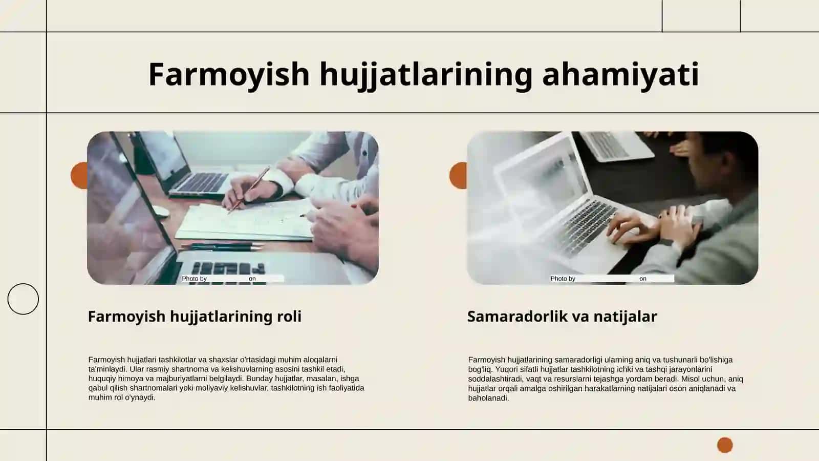 Farmoyish hujjatlari va ularning rasmiylashtirish 4