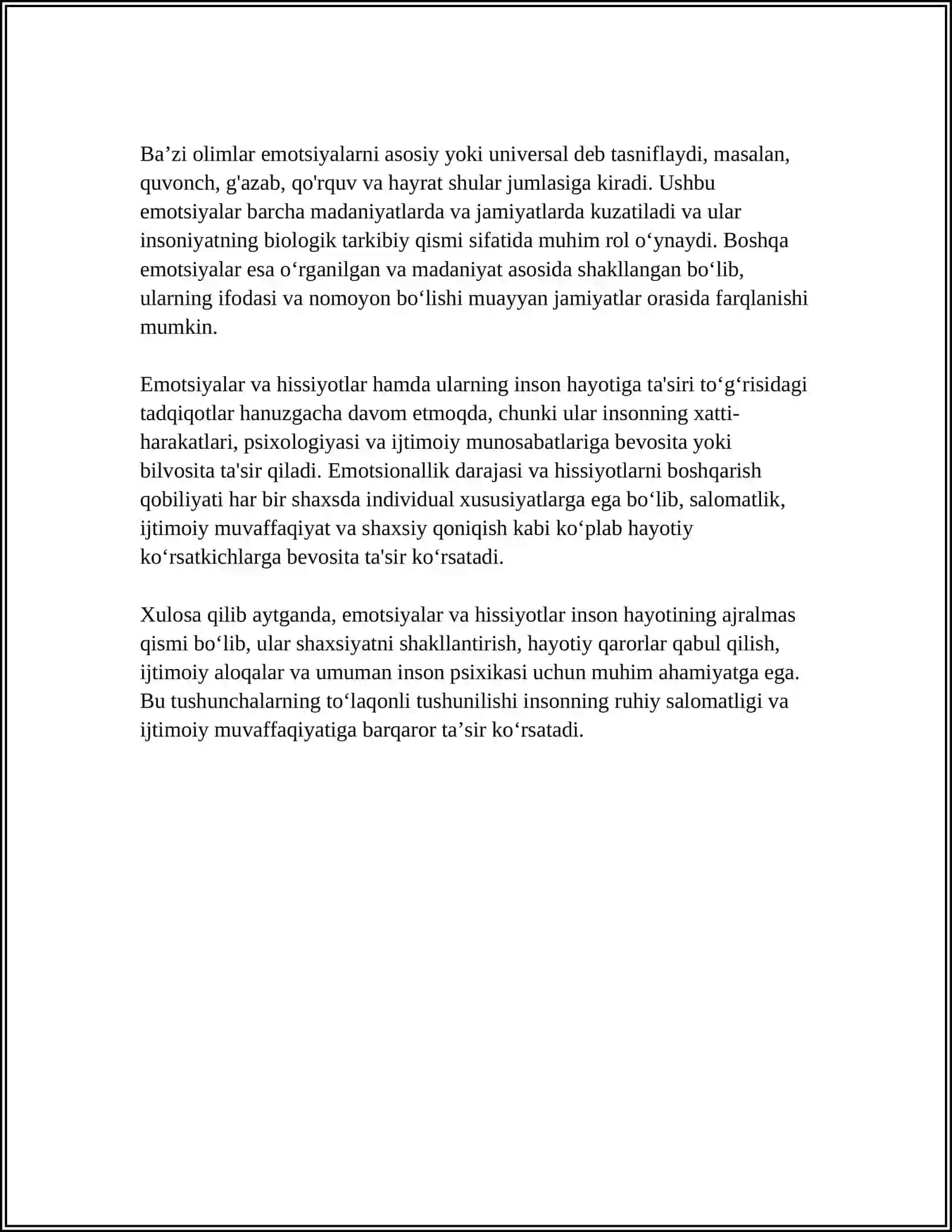 EMOTSIYA VA HISSIYOT HAQIDA TUSHUNCHA 4