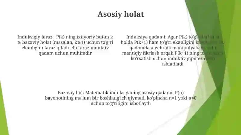 Matematik induksiya usulini oʻrganish 4
