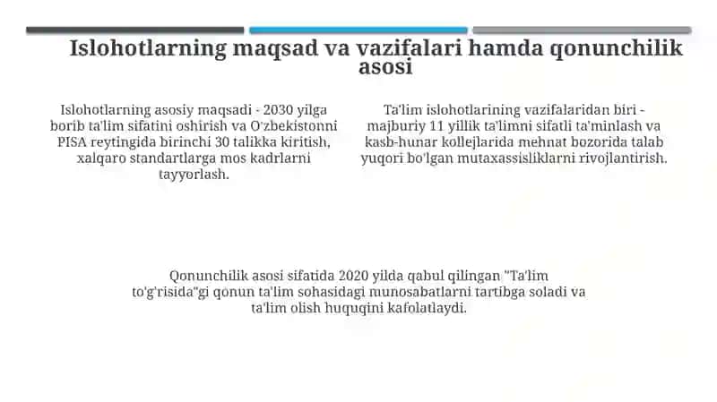 O'zbekistonda ta'lim islohotlari 4