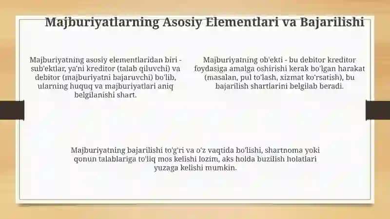 Majburiyatlarning mohiyati 4