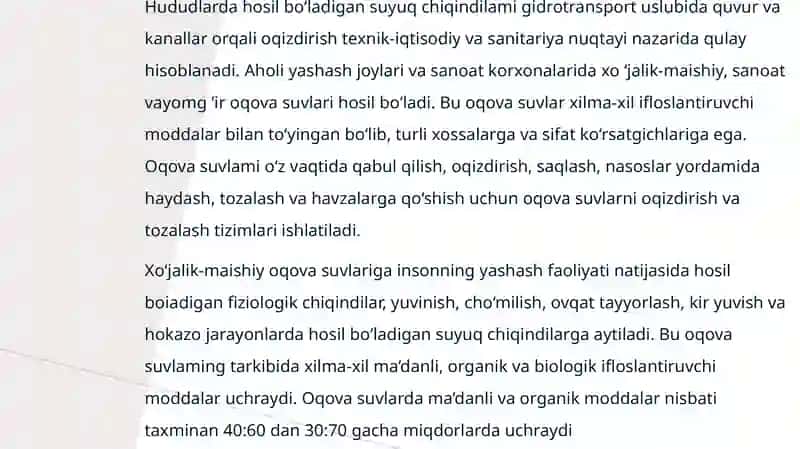 Oqovasuvlar 4
