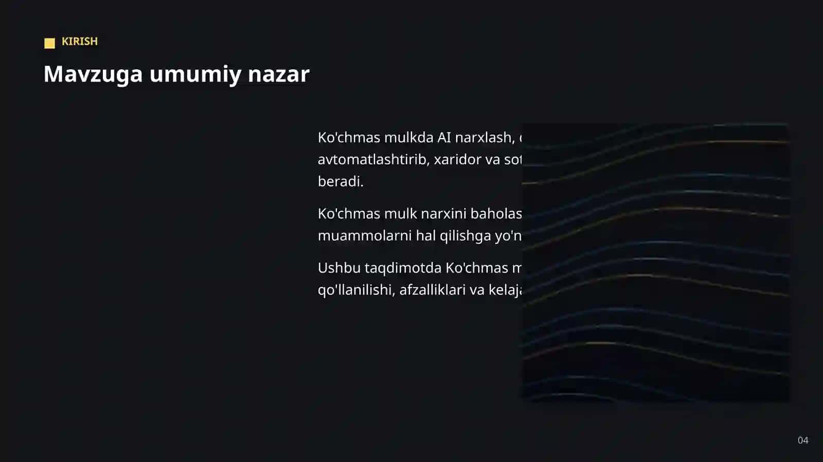 AI KO'CHMAS MULK SOHASIDA 4