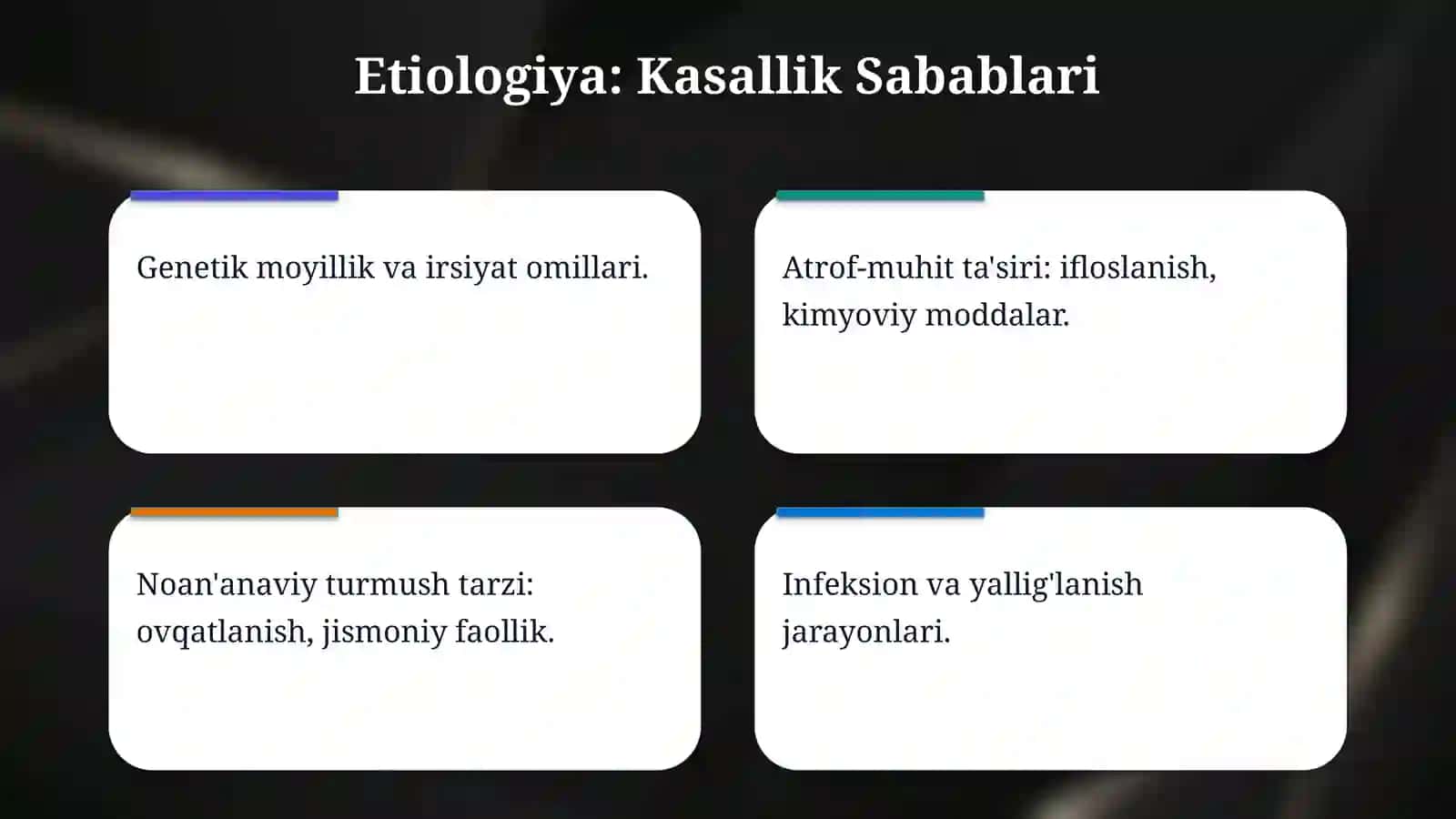 Nokariyes kasalliklarni zamonaviy davolash usullari 4