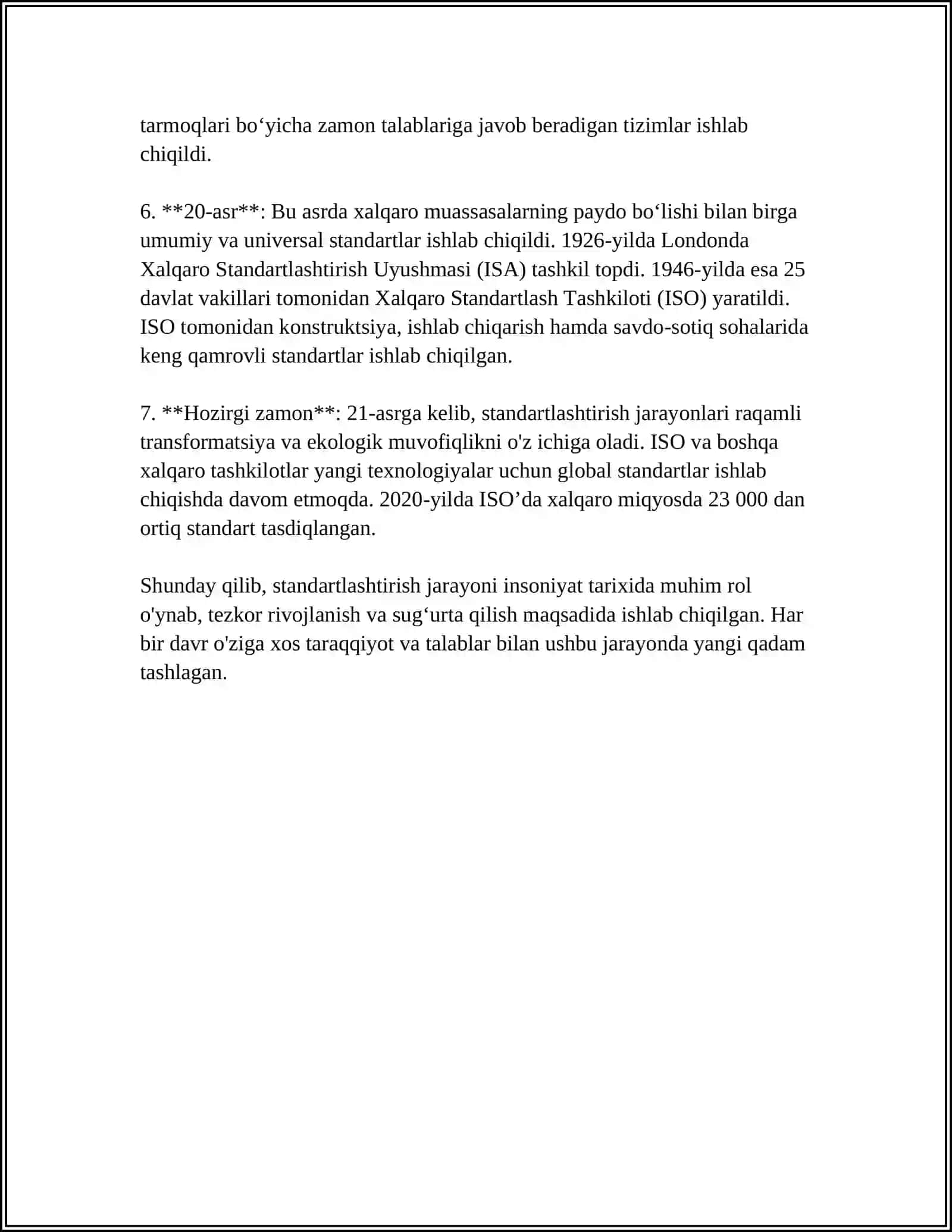 DAVLAT STANDARTLASHTIRISH TIZIMI 4