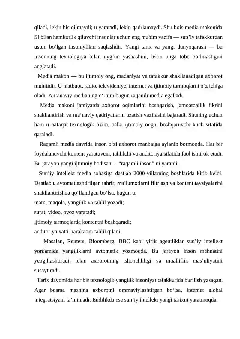 Sun’iy Intellektning O'rn va Ro'li 4