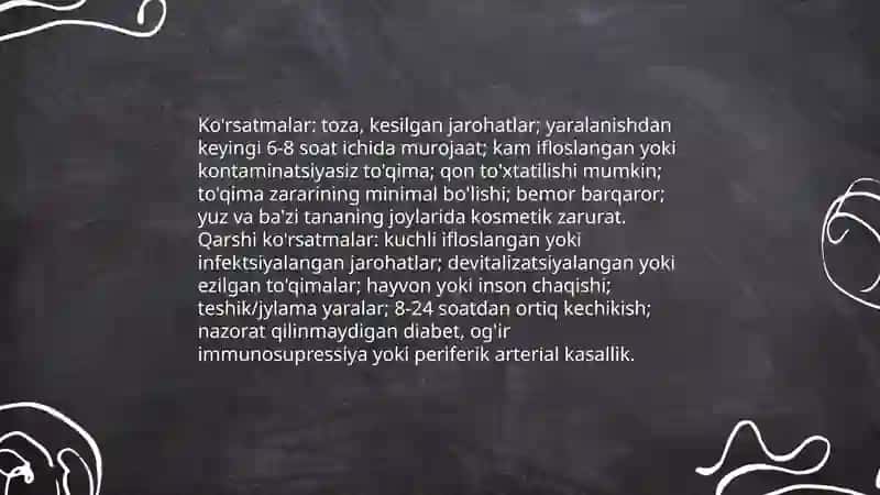 Yaraga birlamchi xirurgik ishlov berish 4